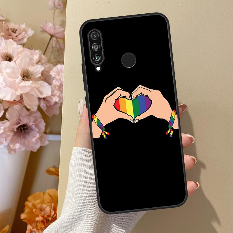 Чехол с радужным флагом гей-прайда ЛГБТ для Huawei P30 Lite P40 P20 P50 Pro Nova 5T P Smart 2019, чехол для Honor 50 10i 8X
