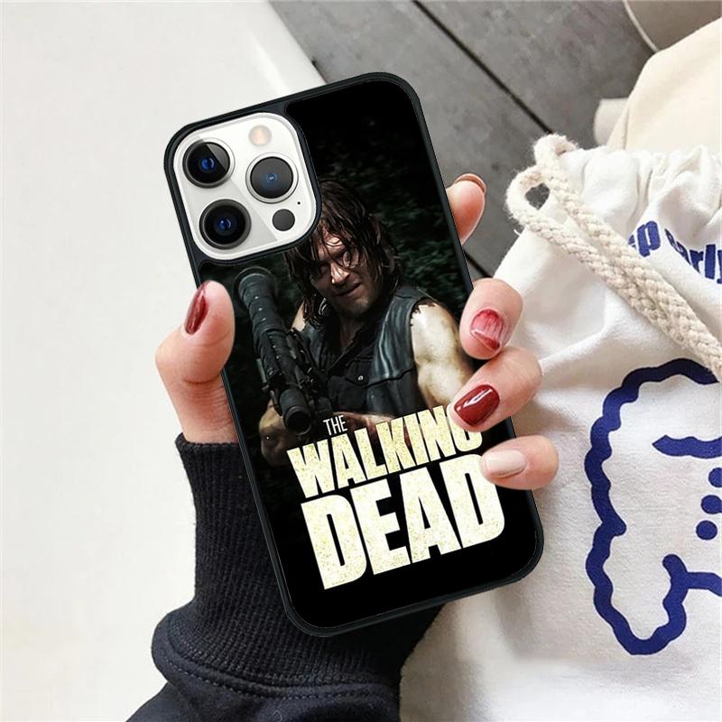 Daryl Dixon Wings Zombie Phone Case For iPhone 17 Air 15 16 Cover 11 13 14 Pro Max 12 Plus Max Fundas