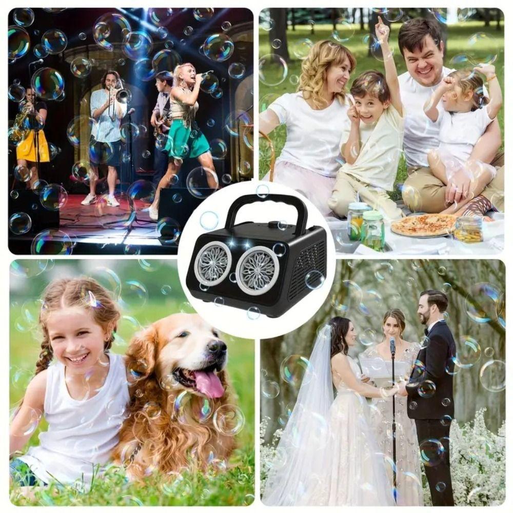 С 2 вентиляторами Электрическая игрушка для выдувания пузырей 26 отверстий Модернизированная машина для выдувания пузырей Уличная игрушка
