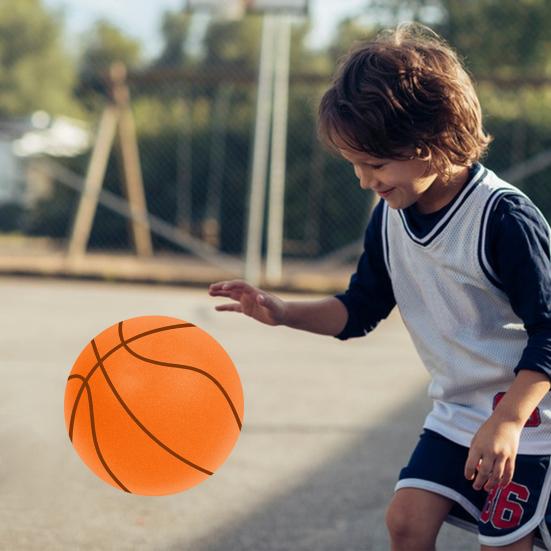 Бесшумный баскетбольный мяч для тренировок в помещении. Бесшумный баскетбольный мяч из пеноматериала с тихим отскоком.
