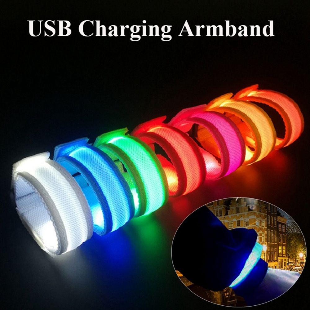 Bar LED Luminous Bracelet Adjustable Concert support Bracelet Sports Wrist Strap Outdoor Cycling
