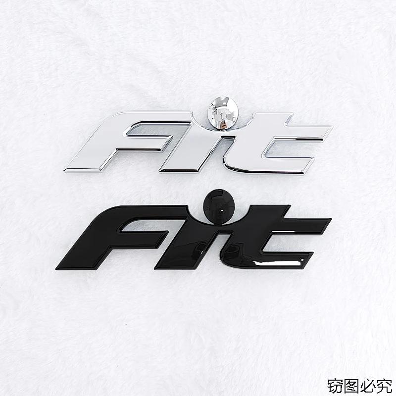QLN2 Honda FIT ABS Car Rear Trunk 3D Emblem Tail Badge Sticker Logo Decals Auto Styling Decoration Badge