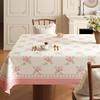Fresh-Looking Tablecloth: Waterproof, Grease-Resistant, and Wash-Free; Light Luxury Rectangular Coffee Table Cloth