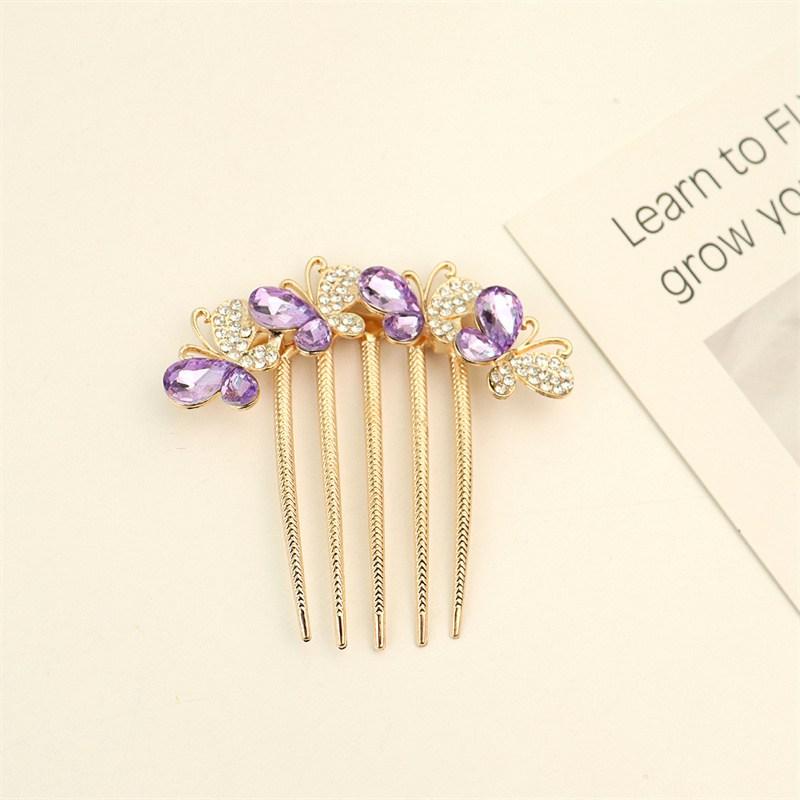 Insert Comb Hair Fork Head Accessories Fashion Jewelry Adult Butterfly