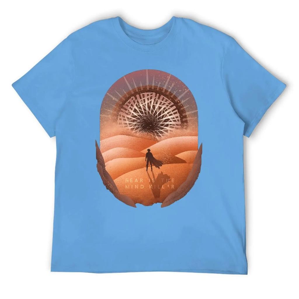 Dune Fear Is The Mind Killer Classic Harajuku T-shirt Sports T-shirts Top Quality Humor Graphic Aactivity Competition USA Size