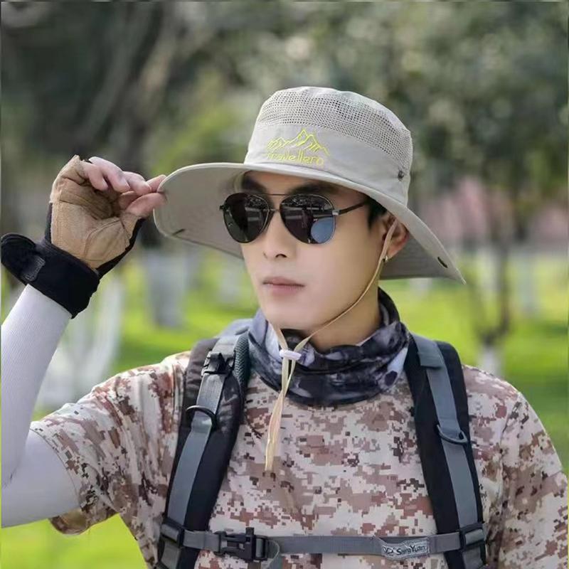 1 Piece Western Cowboy Hat For Women Men-Proof Hat Outdoor Fishing Camping Alpine Cap Summer Uv Bucket Hat