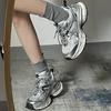 Dad Shoes Women's Shoes New Summer Versatile Feet Small Silver Thick-soled Lightweight Casual Sports Shoes