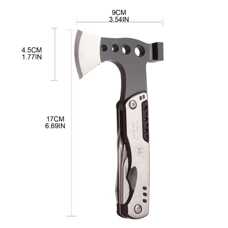 Camping Multitool Hatchets Multi Plier Survival Gear for Outdoor Hunting Hiking Escape Tool With Hammer Knife