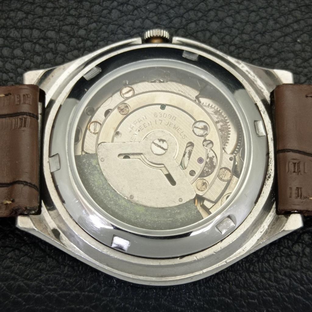 АВТОМАТИЧЕСКИЕ ВИНТАЖНЫЕ ЧАСЫ SEIKO 5 6309A ЯПОНИЯ МУЖСКИЕ ЧАСЫ С КОРИЧНЕВЫМ ЦИФЕРБЛАТОМ a500833-5 R154-a500833