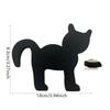 2pcs Mini Halloween Black Cat Ornament Cute Animal Statue Atmosphere Decoration Cat Figurine  Gift