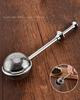 Tea Ball Infusers Long-Handle Tea Strainer Stainless Steel for Loose Leaf Tea Spices and Seasonings in Office or Travelling,