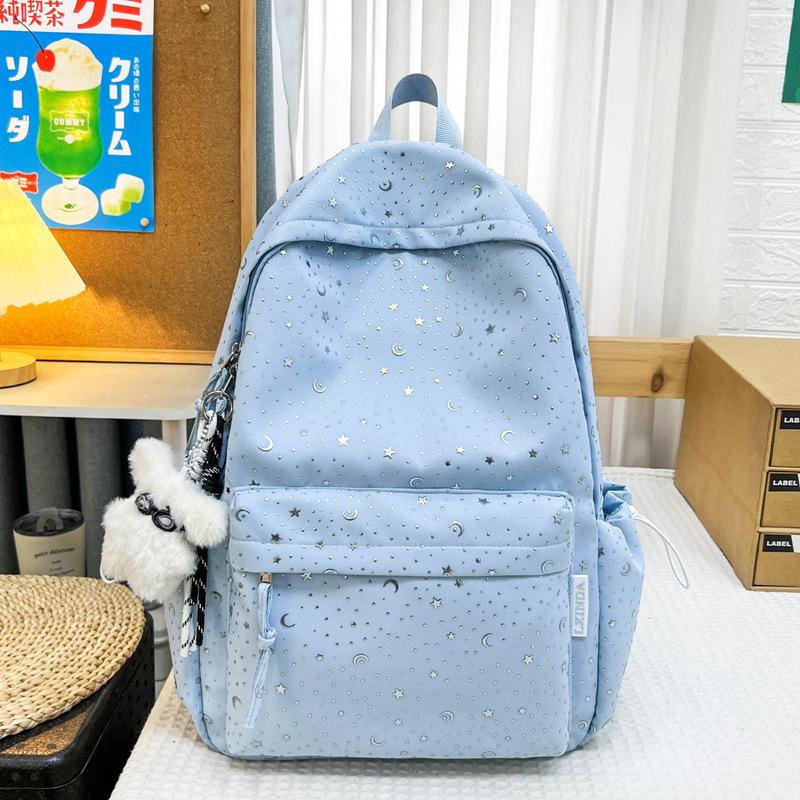 Школьный рюкзак, рюкзак в японском стиле со звездами, студенческий рюкзак в стиле INS, рюкзак на два плеча большой вместимости, стильный, школьная сумка для средней школы