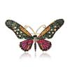 Брошь Бабочка со стразами Женская картина маслом Брошь Булавка Пальто Кардиган Модные Элегантные Милые Студенческие Аксессуары