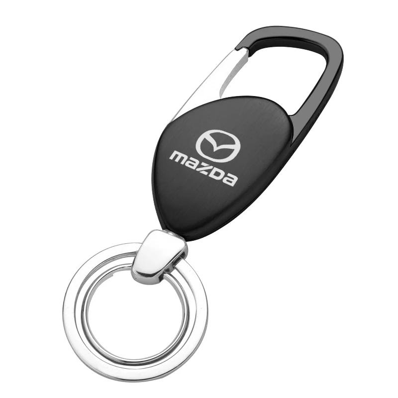 Metal Car Wheel Tire Air Valve Caps Stem Cover with Car KeyChain For Mazda CX3 CX-5 CX5 CX7 CX9 MX5 Axela ATENZA Mazda 2 3 GHJ1