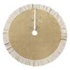 Tree Skirt Made of Burlap Fabric for Holiday Setup - 35.4 inches 47.2 inches