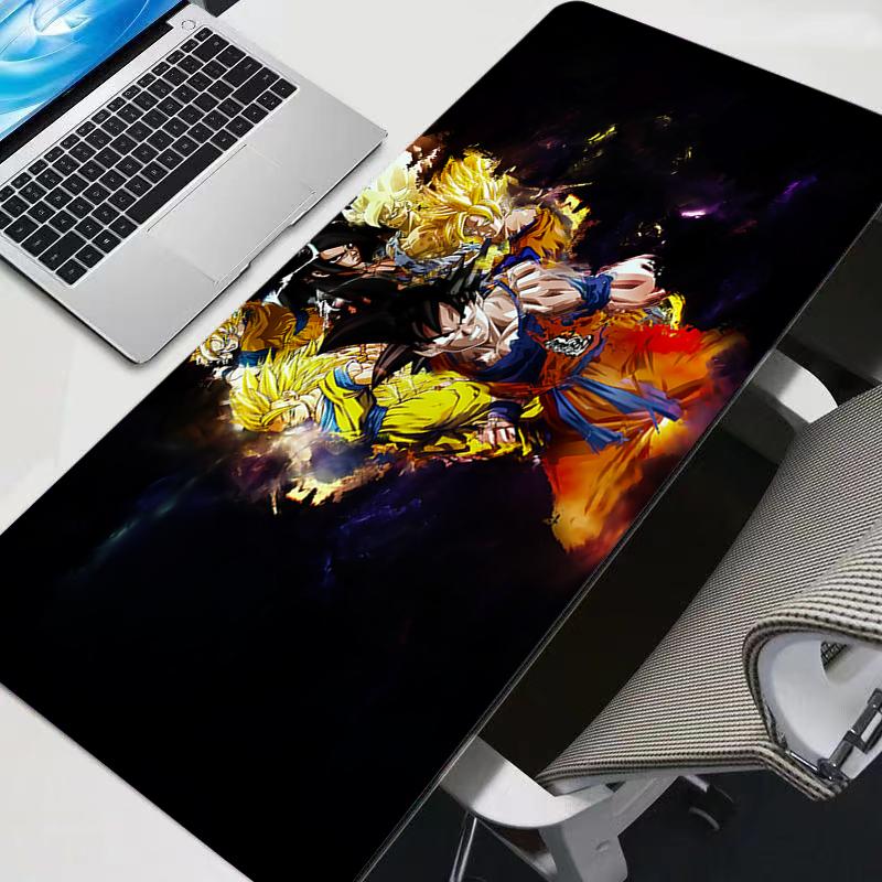DBZ Dragon Ball Z Gaming Keyboard Rug Laptop Japan Cool Anime Mouse Pad Black mouse pads New Desk Mat PC Gamer Carpet Mousepad