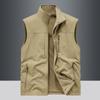Двусторонний Утепленный Жилет для улицы Мужской Большого размера Жилет Без рукавов Куртка