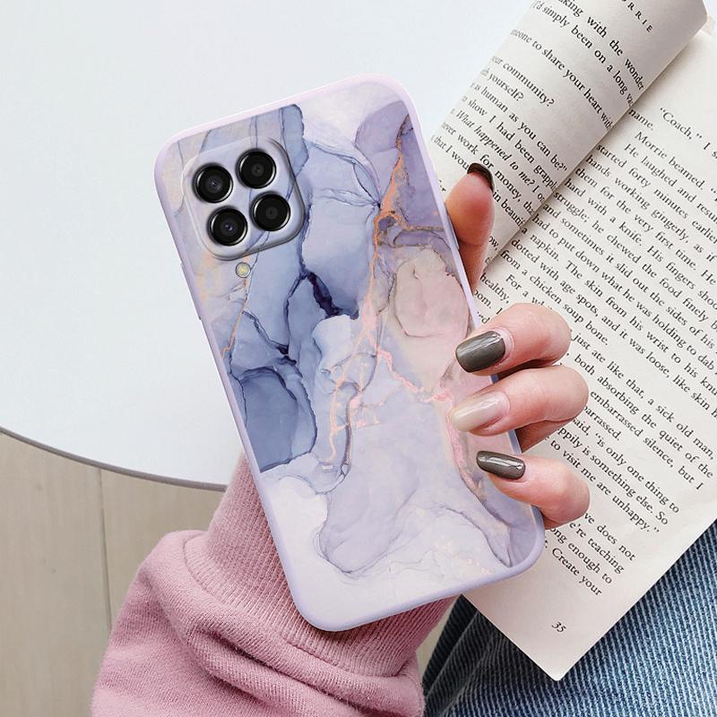 Чехол для телефона Samsung Galaxy M33 M53 5G Чехол для телефона Винтажная Мраморная Акварельная Картина Силиконовый tpu Funda для Samsung M55 M54 M34 M13