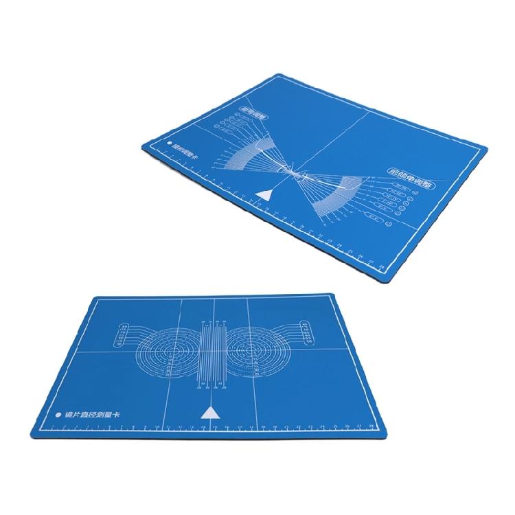 Двусторонняя тестовая подкладка для очков, измерение диаметра линз/оправы очков