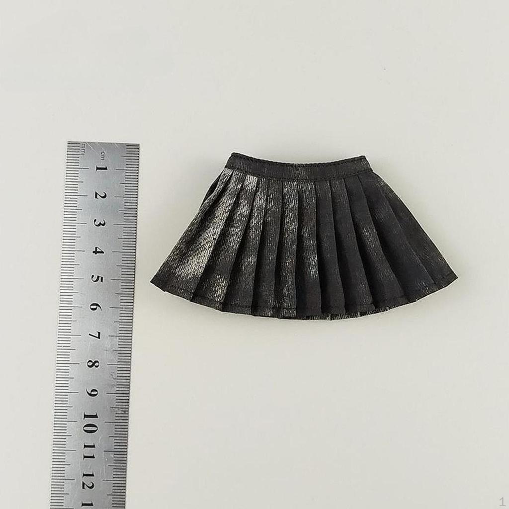 1/6 Женская плиссированная юбка Кукла Модель Одежда Аксессуар Реквизит Мягкая Повседневная Одежда Модная Портативная