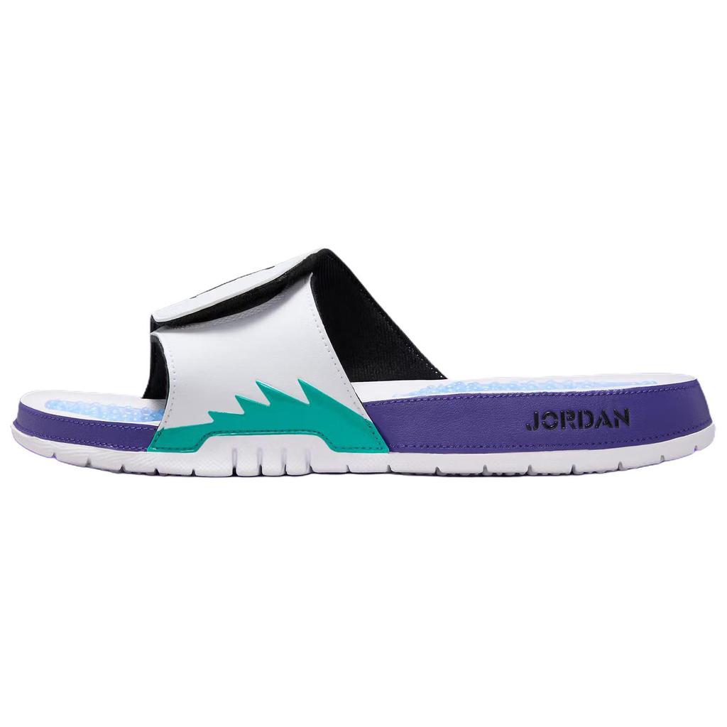 Jordan Hydro 5 Retro Slide Белый Новый Изумрудный Виноградный Лед Черный 555501-103