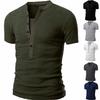 Fashion Men's Slim Fit V Neck T-shirt Muscle Tee Casual Tops Short Sleeve Blouse In Stylish Solid Colors