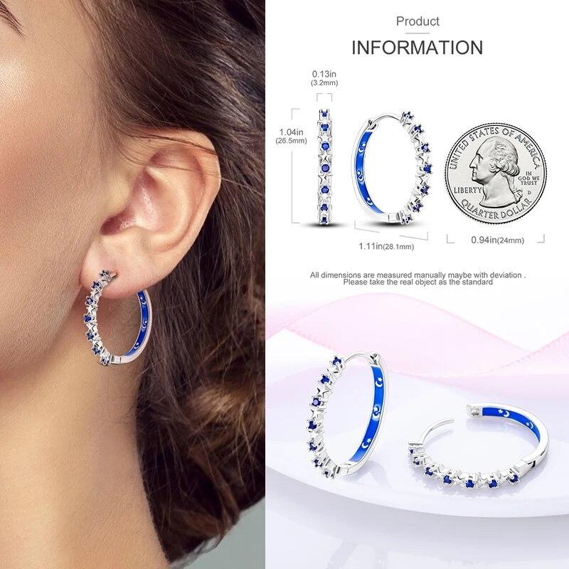 Новые серьги-кольца с двойным кольцом из серебра 925 пробы с цирконием, сердце, бабочка, цветок, змеиная кость, серьги-капли для женщин, ювелирные изделия в подарок