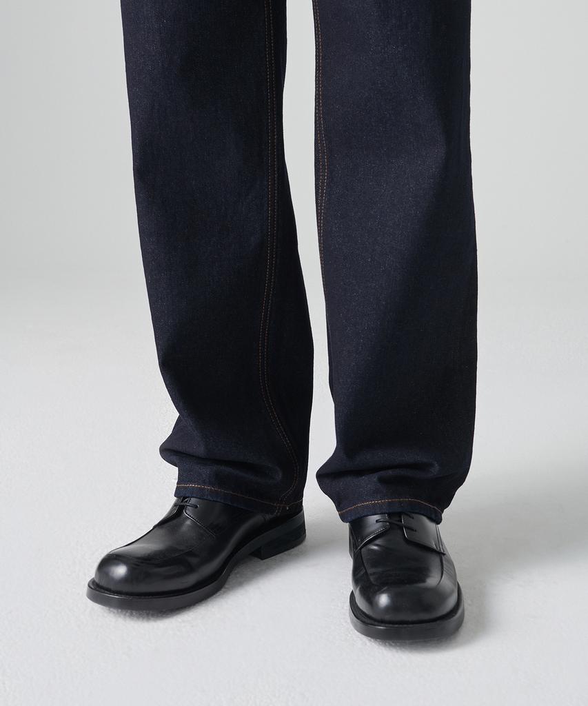 MUSINSA STANDARD Loose Straight Denim Pants [Deep Indigo]