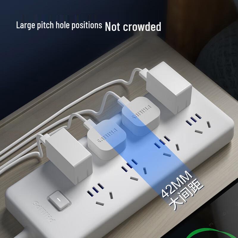 Philips Total Control Power Strip with Child Protection CN plug (adapter included)