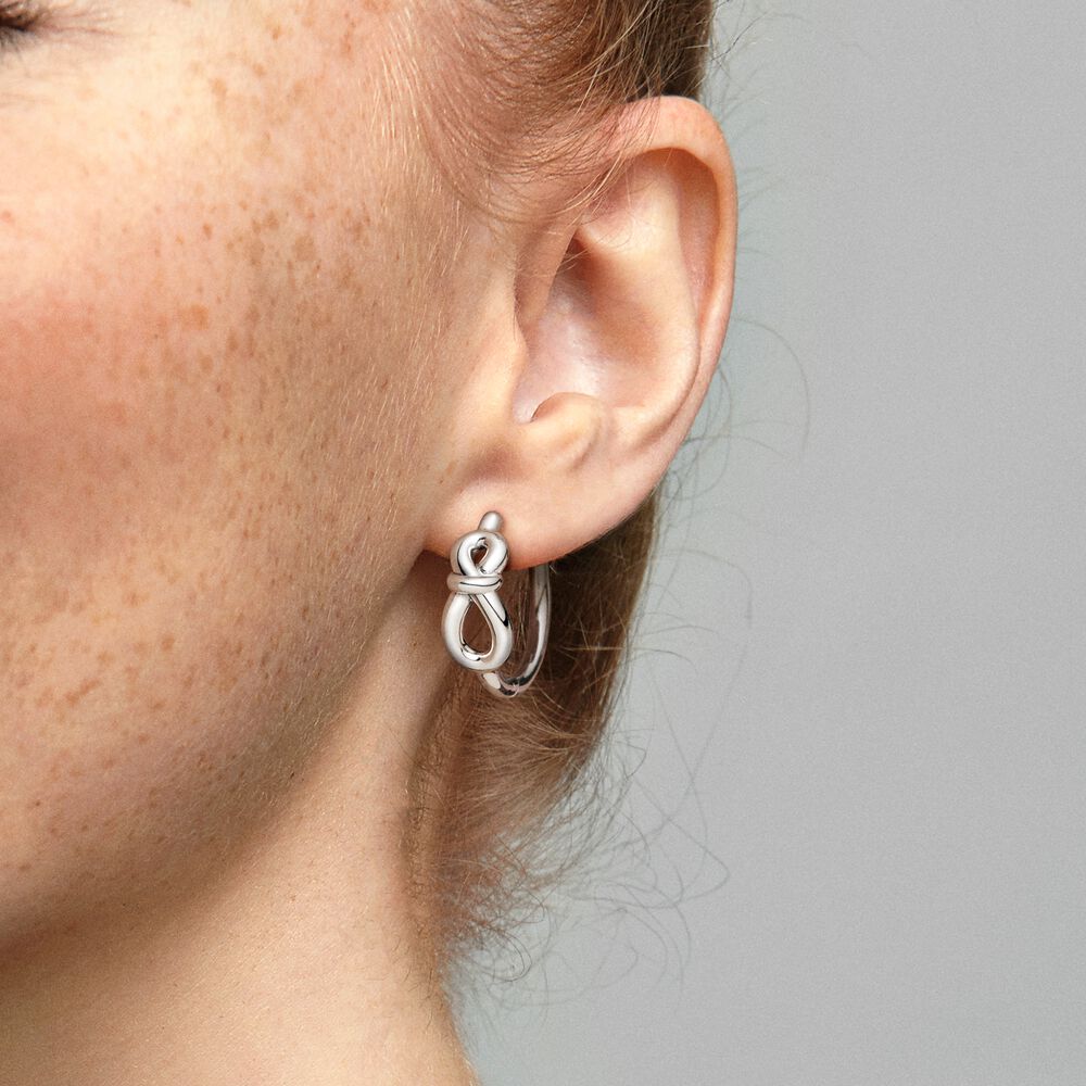 Сверкающие двойные серьги-кольца из стерлингового серебра S925 для женщин, модные ювелирные изделия, подарки на день рождения, день матери