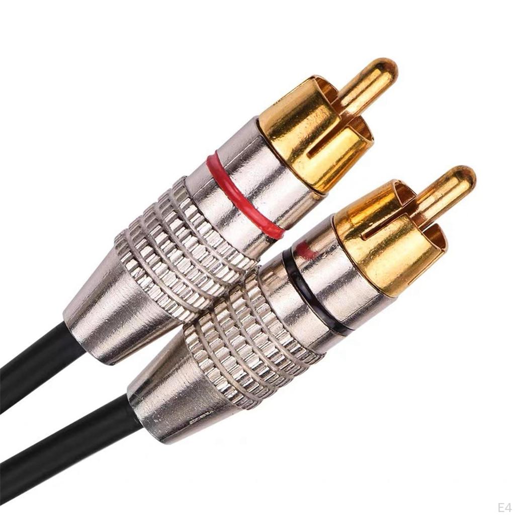 Аудиокабель-переходник 2RCA на Стерео, Профессиональный Универсальный Прочный Кабель-Адаптер для Дома
