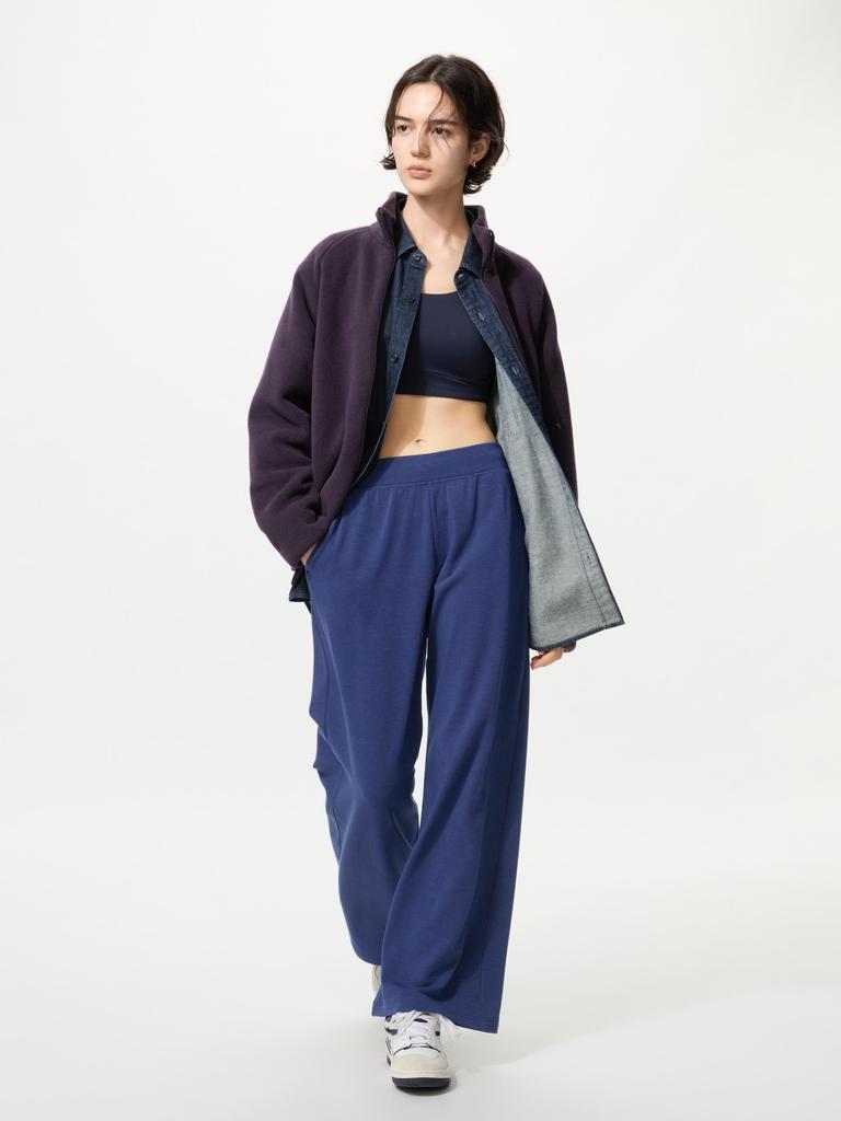 Uniqlo Теплые флисовые прямые брюки  Длина штанины от 72,5 до 75,5 см  Длинная длина