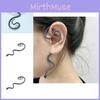 Ear Snakeshaped Unique Cuffs For Women Edgy Alloy Metal Long Earrings