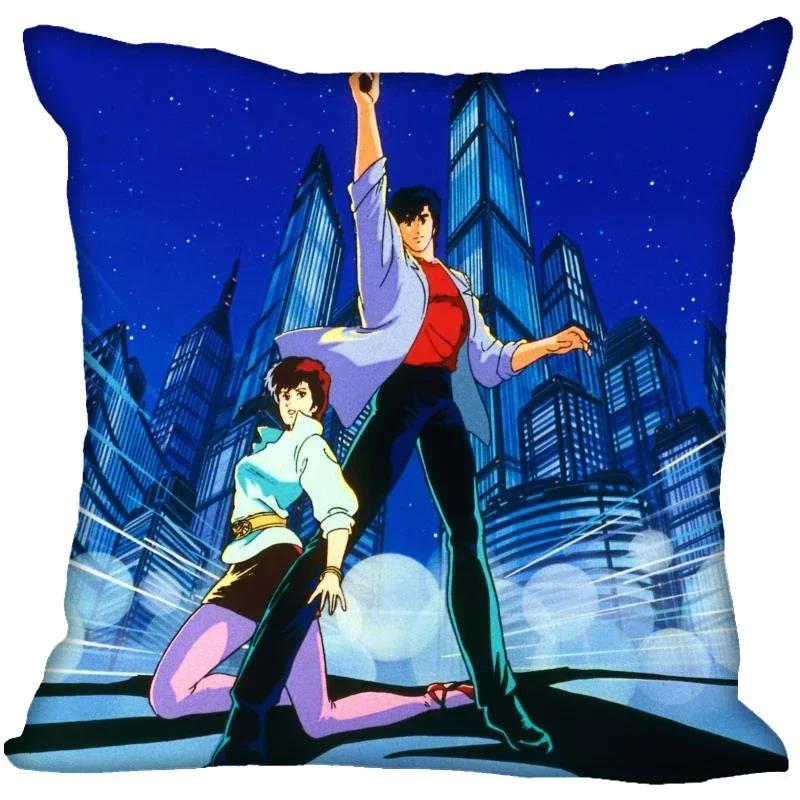 Animation City Hunter Pillow Case For Home Decorative Pillows Cover Invisible Zippered Throw PillowCases 45X45cm