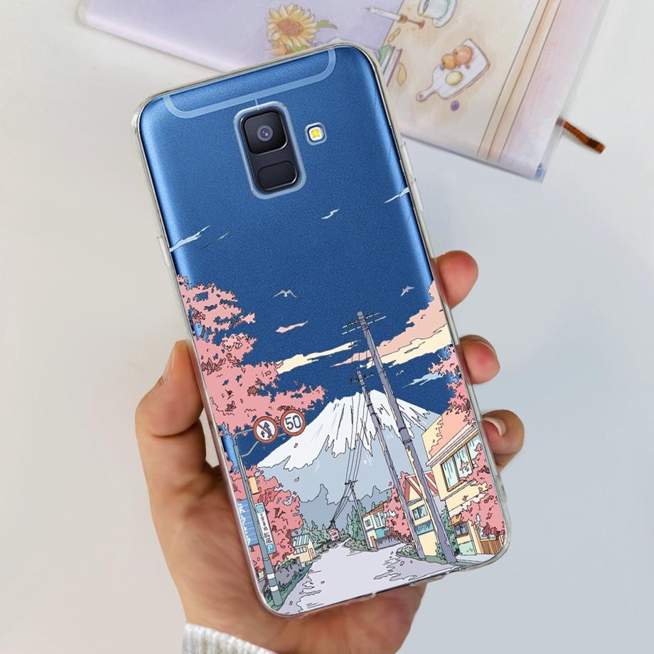 Чехлы для Samsung Galaxy A6 2018 задняя крышка телефона SM-A600 A600F для samsung A6 plus 2018 A605 A605F A6+ Fundas защитный чехол