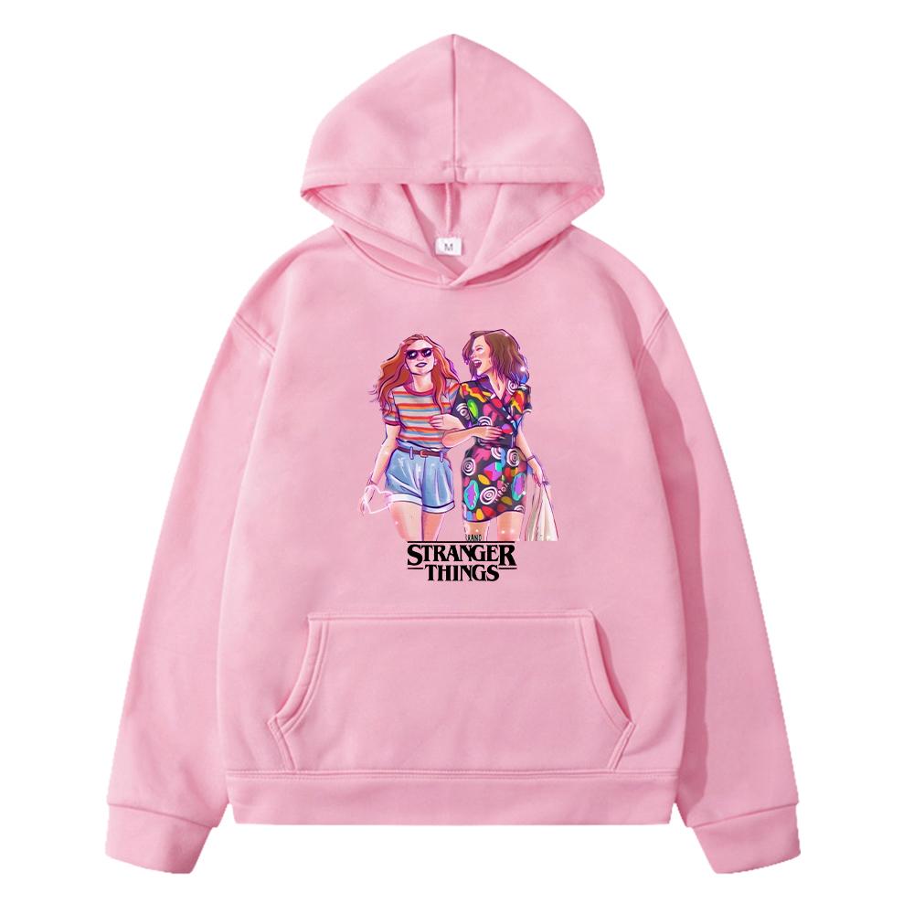 Autumn Stranger Things Print Anime Hoodie Fleece Sweatshirt Kawaii Jacket Hoodies Boys Pullover Y2k Sudadera Kids Clothes Girls