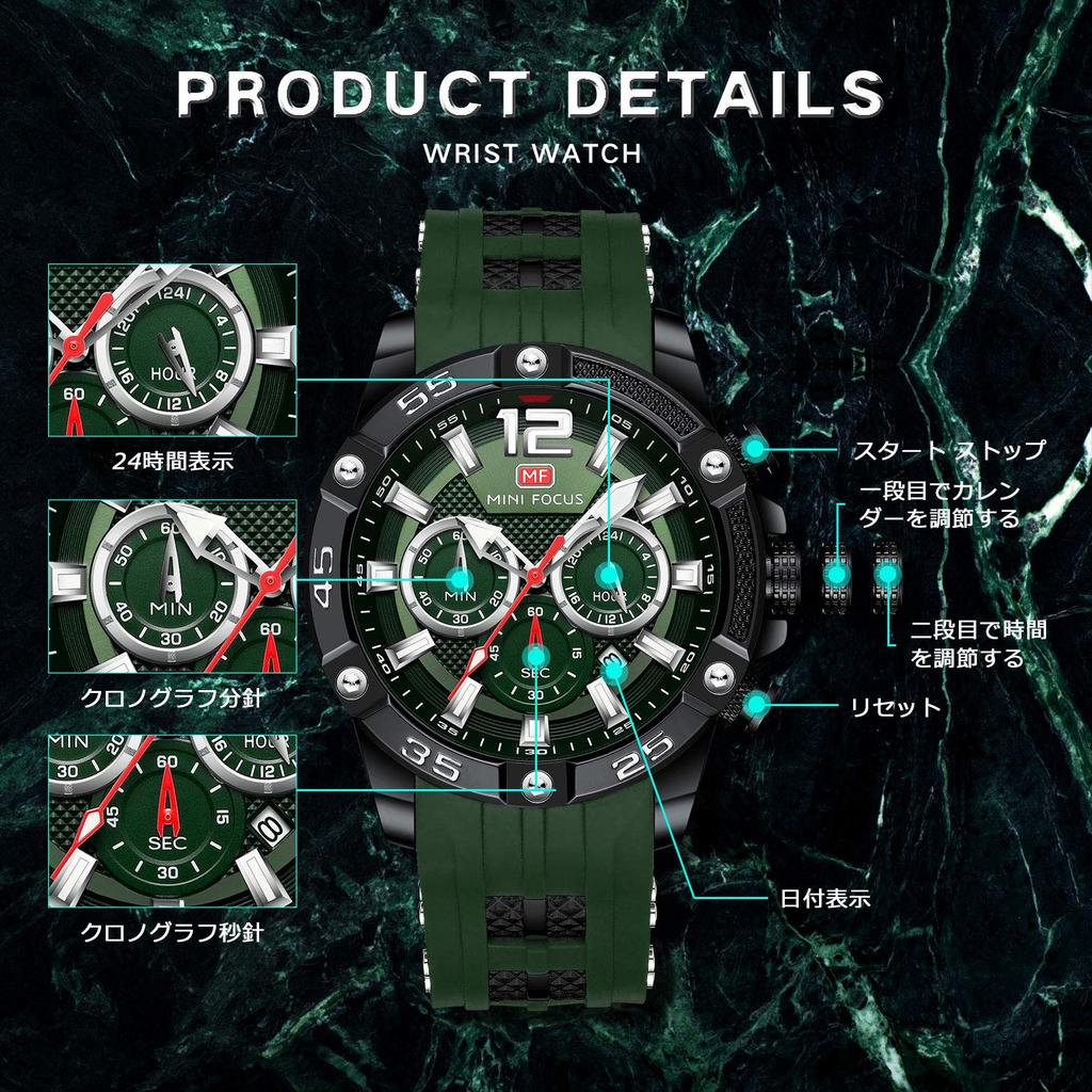 Часы Секундомер Функция Дата Водонепроницаемый Кварцевый Стильный Простые Рейтинг Повседневный Учеба Работа Аналоговый Силиконовый Ремешок Ремень Рейтинг Бренд Мужской Мужской