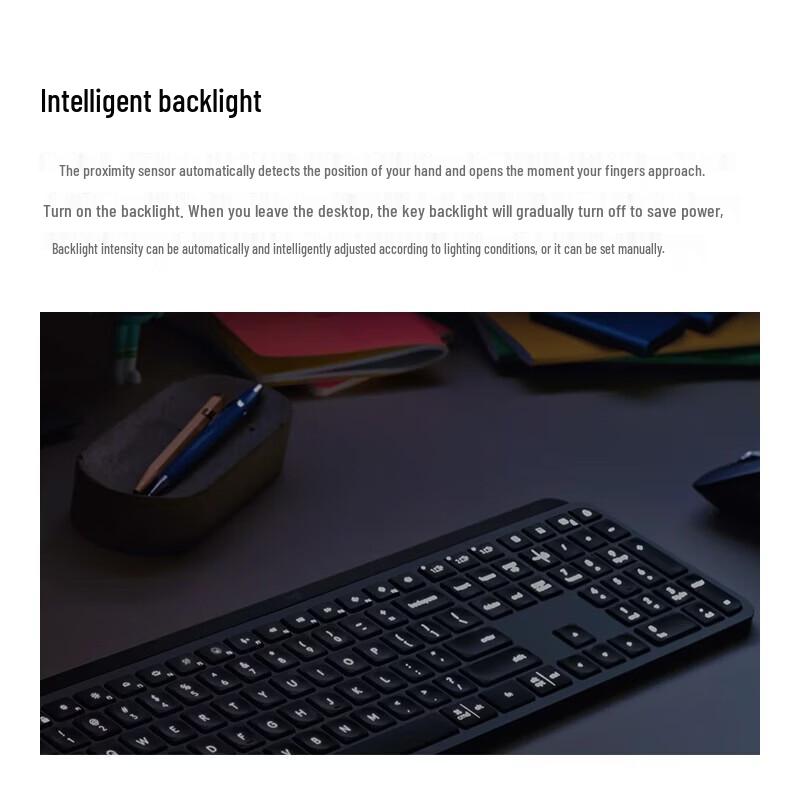 Logitech Беспроводная Bluetooth-клавиатура MX Keys