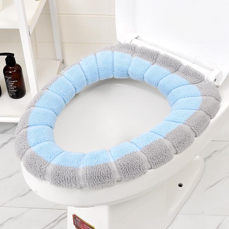 Коврик для сиденья унитаза O-образной формы с ручкой, устойчивый к грязи