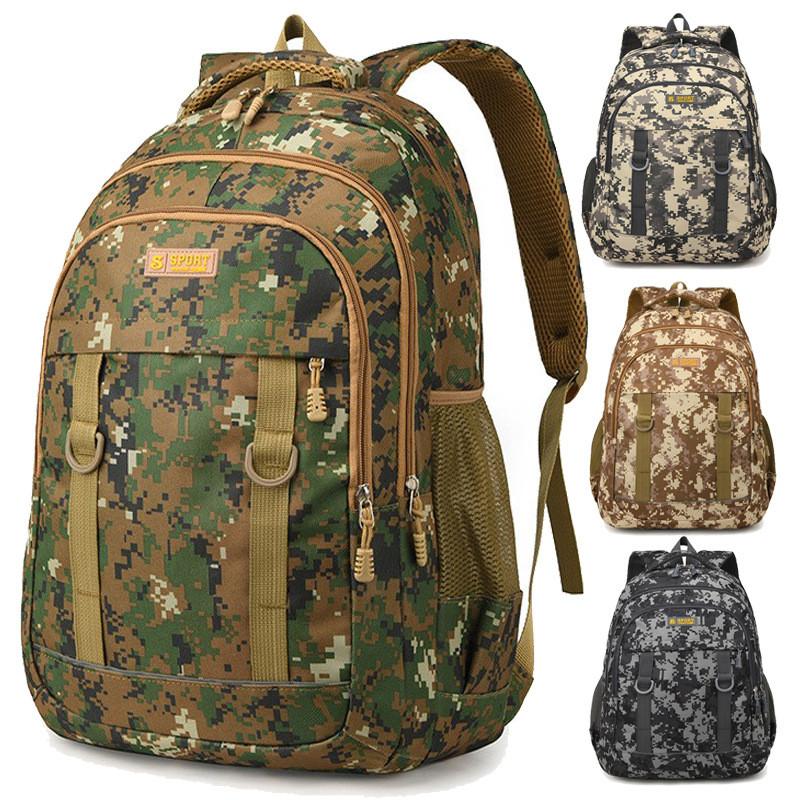 Oxford Fabric Camouflage Backpack For Students With Breathable Design For School And Travel