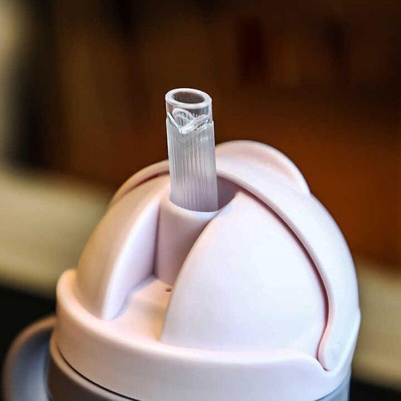 250 мл Розовая детская чашка для питья Бутылочка для кормления с трубочкой Гравитационный шарик Широкое горлышко Бутылка для питья молока и воды с ручкой