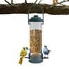 2 Sets Durable Bird Tube Feeder Plastic Hanging Bird Feeder Hanging Finch Feeder  Patio