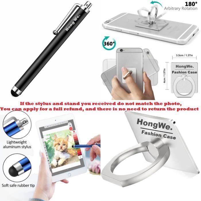 Coque pour Samsung Galaxy A02s - Antichoc - Noir - Anneau rotatif - PC + TPU - Mixte