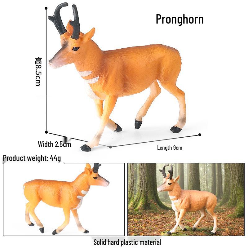 Christmas Forest Animal Ornaments Set: Deer, Elk, Reindeer, and Squirrel Models