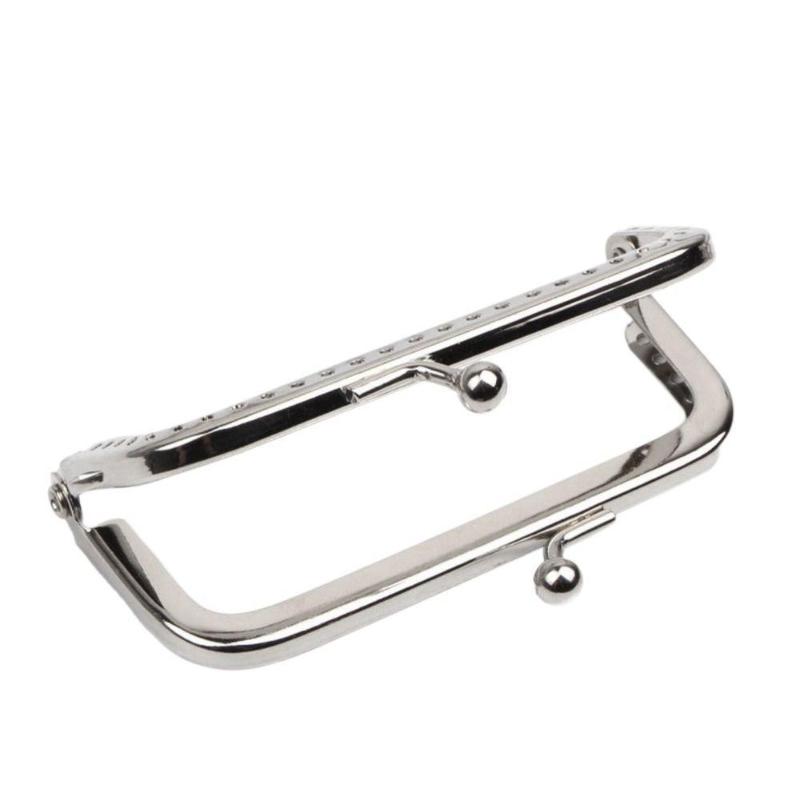 Rustproof Metal Purse Frame Kiss Clasp Vintage Bag Lock Hardware for Handmade Clutch Wallet Production