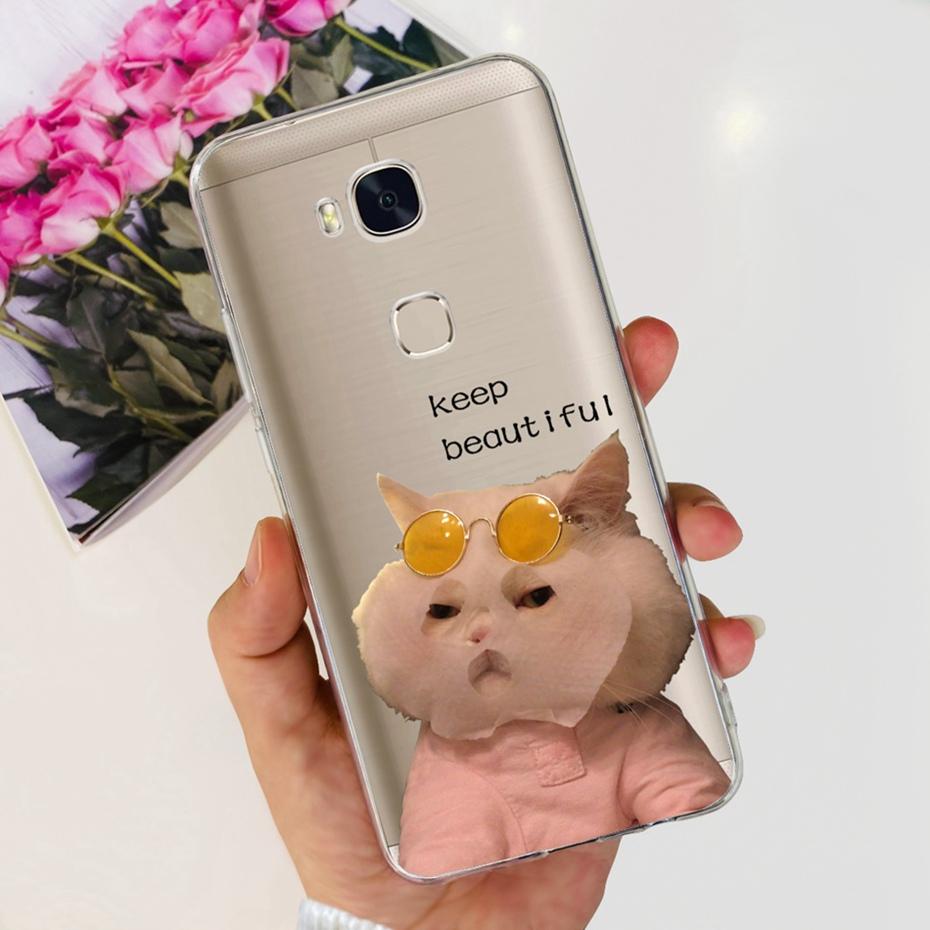Красивый чехол с принтом для Huawei GR5 KII-L22 KII-L21 / GR5 2017 BLN-L21 BLN-L22 Мягкий силиконовый ТПУ задняя крышка Чехлы для телефона