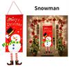 1set Merry Christmas Porch Door Banner Hanging Ornament Christmas Decoration for Home New Year Xmas Happy