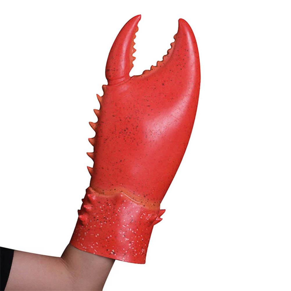 1 Pair Crab Lobster Claws Gloves Cosplay Funny Party Latex Novelty Toy