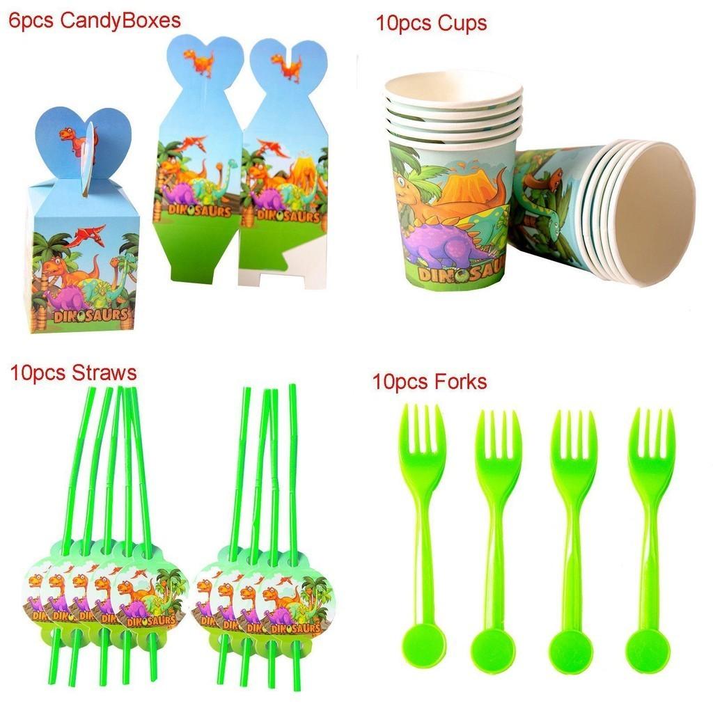 Очаровательный набор для украшения вечеринки в тематике динозавров и вулкана для незабываемых детских дней рождения