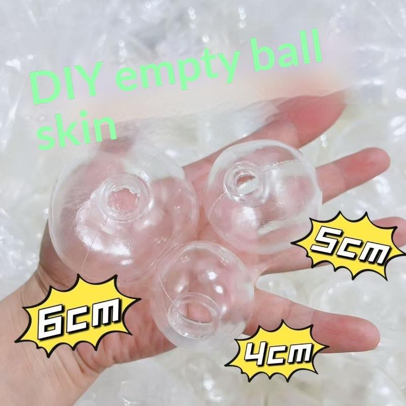 6Pcs Soft Tpr Empty Ball Cover Diy Handcraft Squeeze Toy Daily Relax Sensory Craft Supplies
